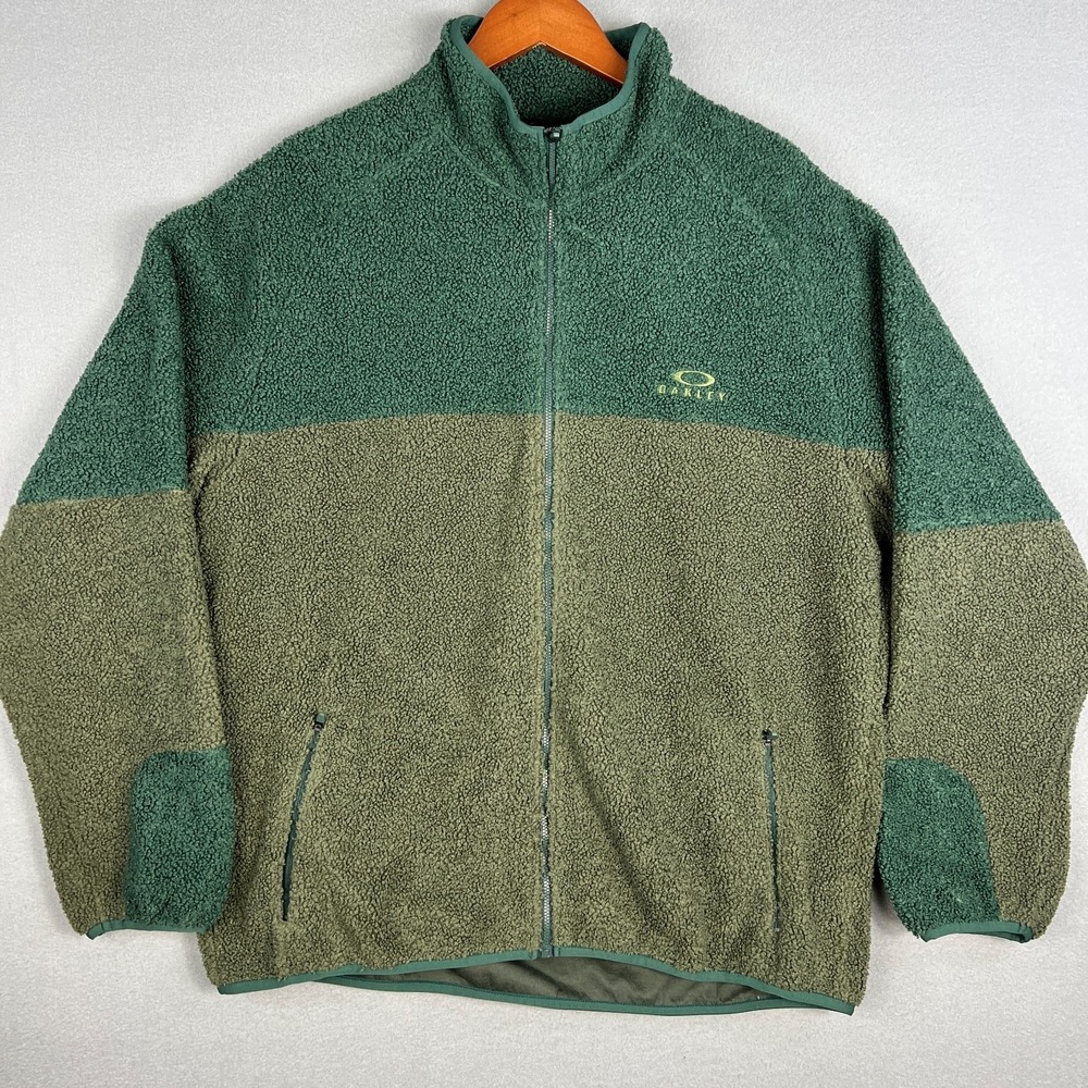Oakley Wanderlust RC Sherpa Sweatshirt Mens XXL 2XL Full Zip Fleece Streetwear